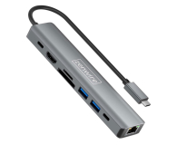 Zenwire Hub USB-C 8w1 HDMI 4K 60 Hz RJ-45 SD Macbook - 1604634 - zdjęcie 1